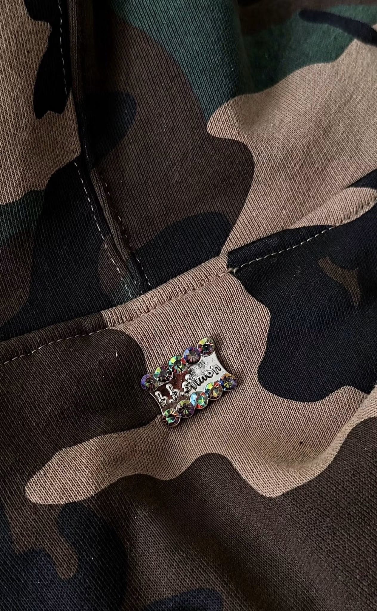 SUPREME X B.B. SIMON ZIP UP WOOD LAND HOODIE
