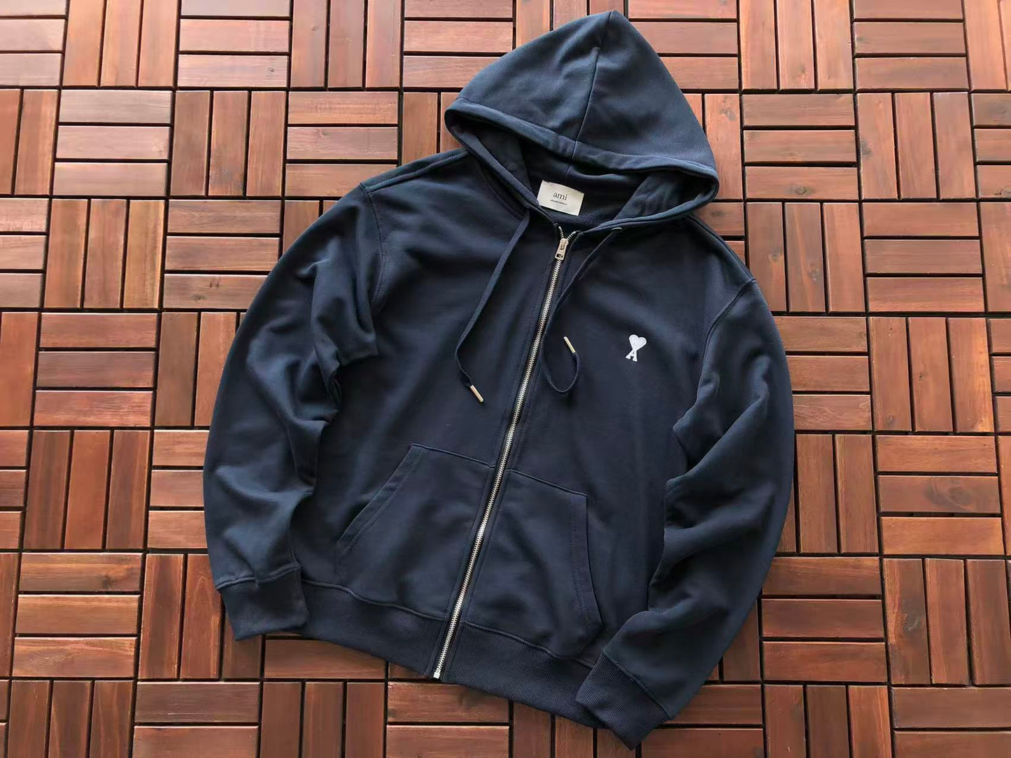 AMI ZIPPED HOODIE