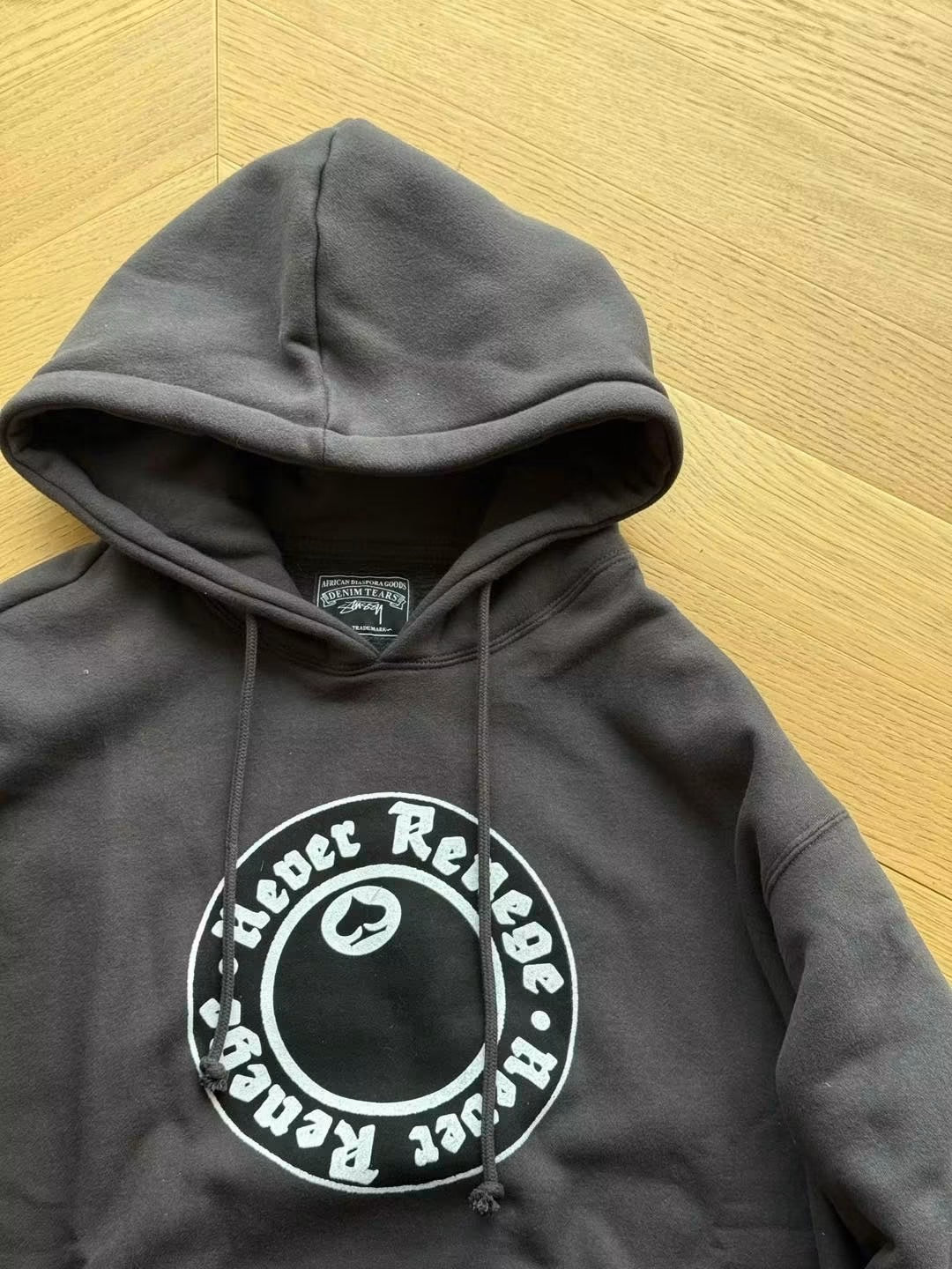 STUSSY X DENIM TEARS NEVER RENEGE HOODIE
