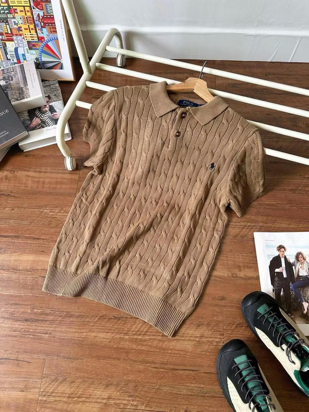 RALPH LAUREN KNITTED POLO SHIRT