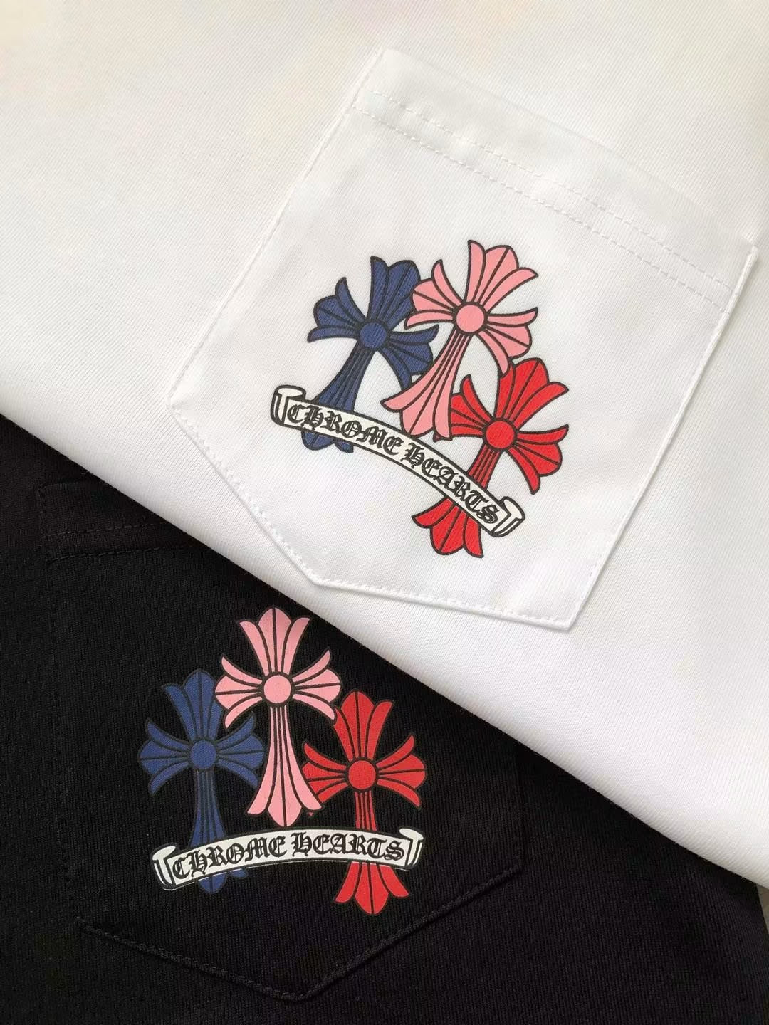 CHROME HEARTS MULTI COLOR CROSS CEMETERY T-SHIRT
