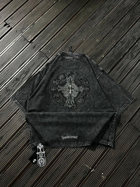 CHROME HEARTS TRIPLE CROSS PATCH T-SHIRT