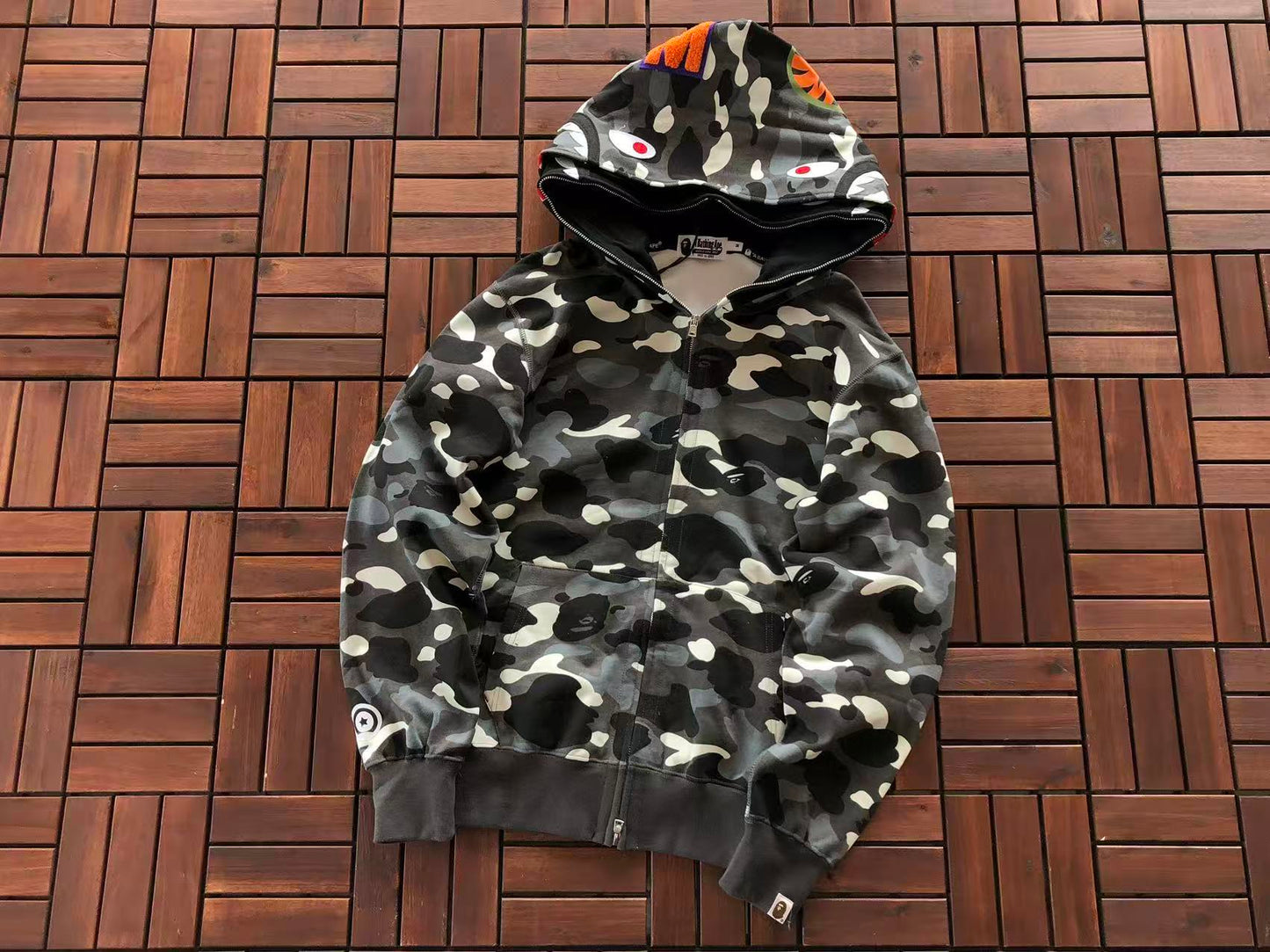 BAPE SHARK CAMOUFLAGE HOODIE