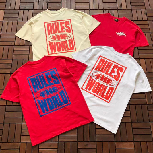 CORTEIZ X SUPREME RULES THE WORLD T-SHIRR