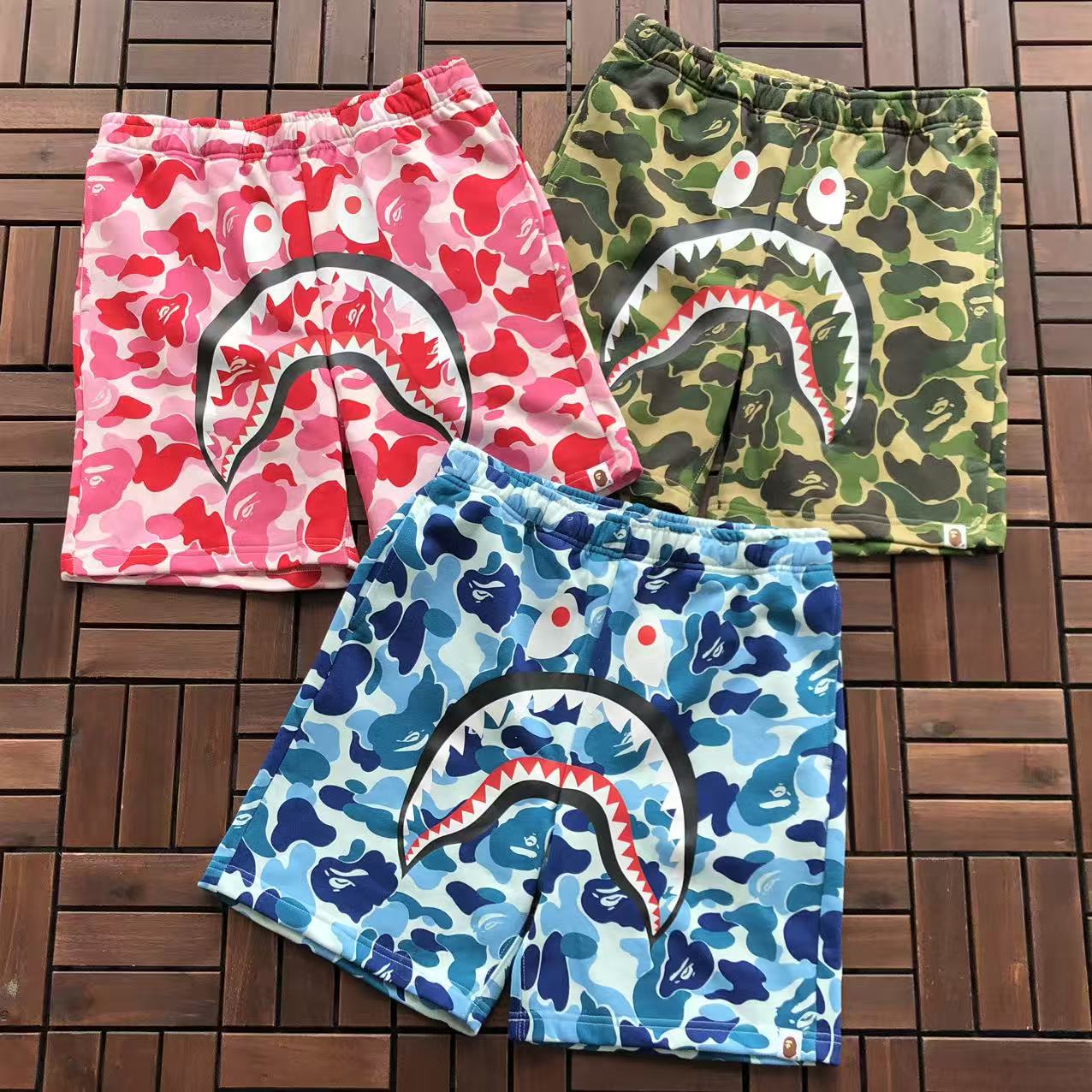 BAPE SHARK CAMOUFLAGE SHORTS