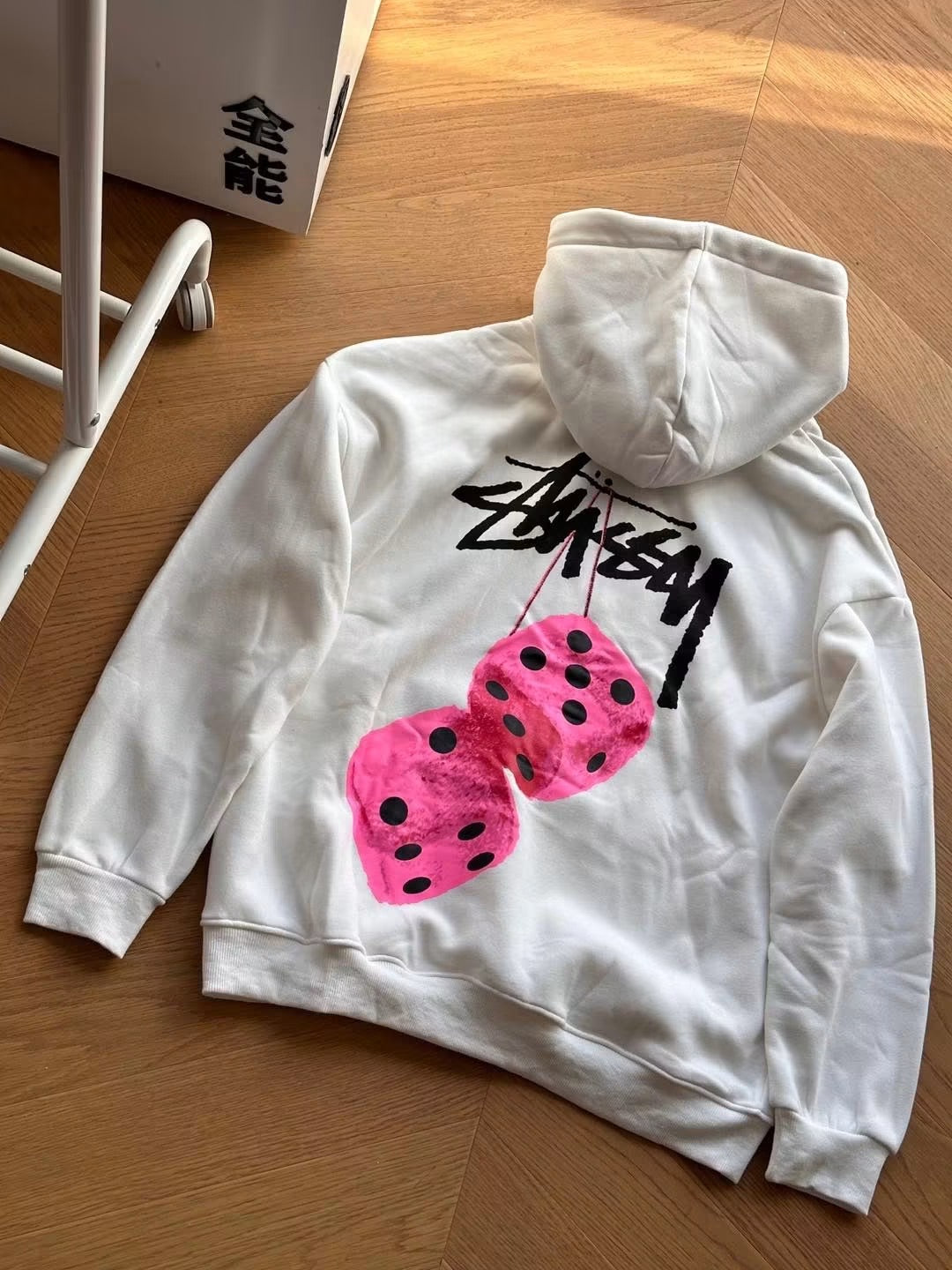 STUSSY FUZZY DICE HOODIE