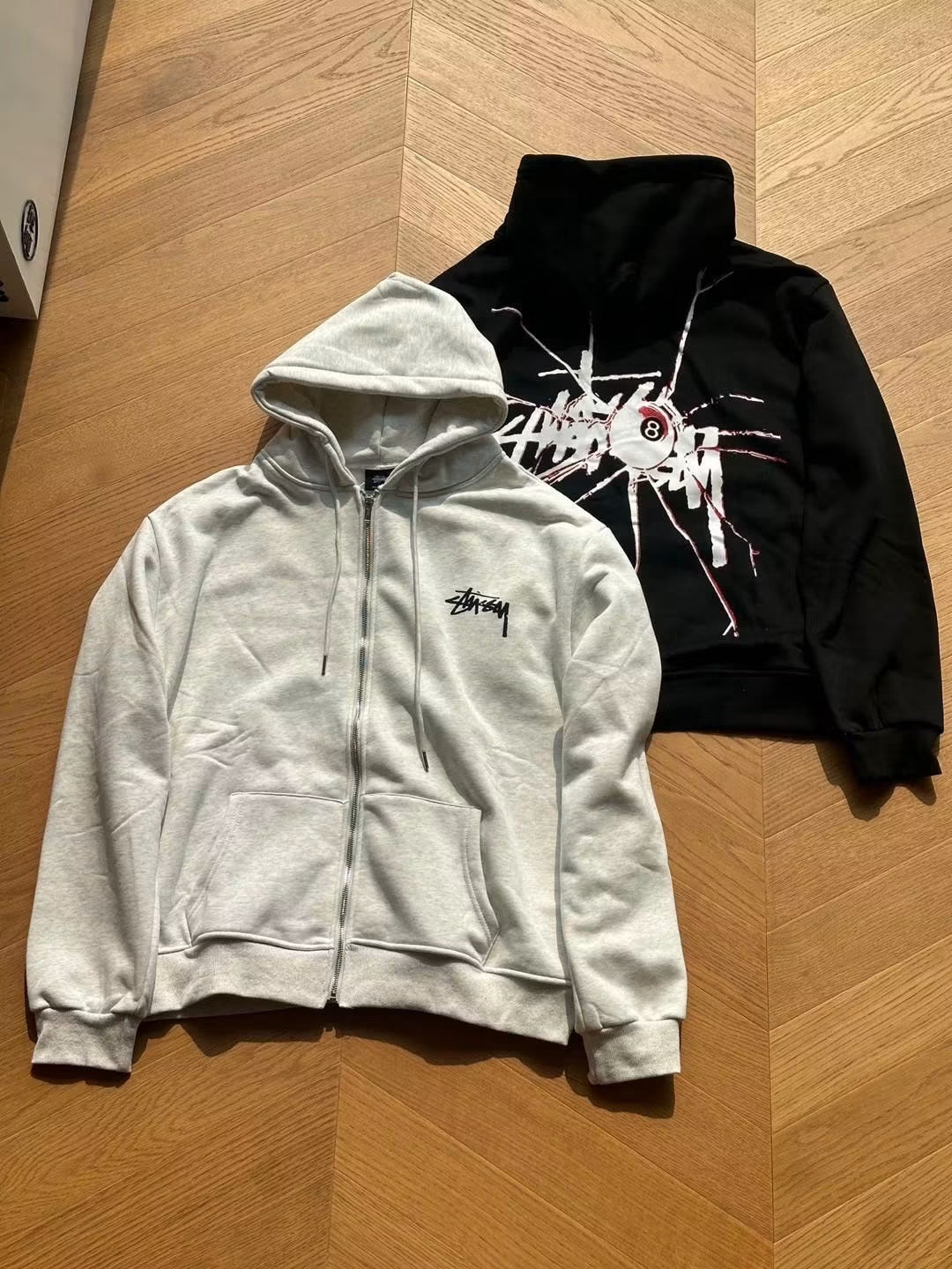 STUSSY SHATTERED ZIPPED HOODIE