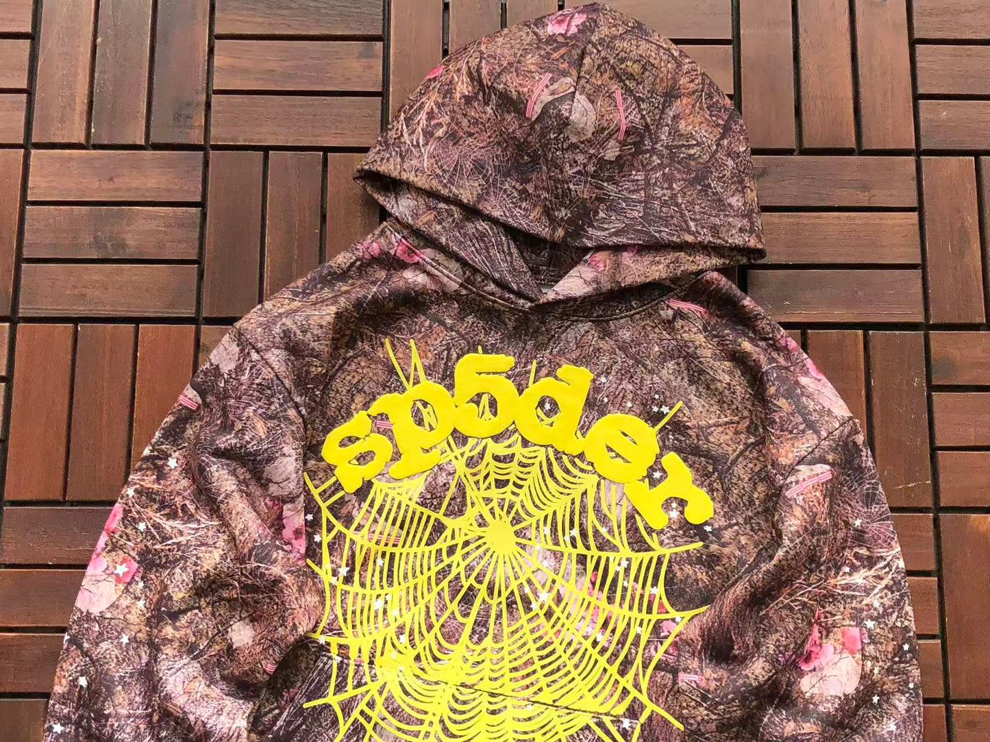 SP5DER CAMO HOODIE