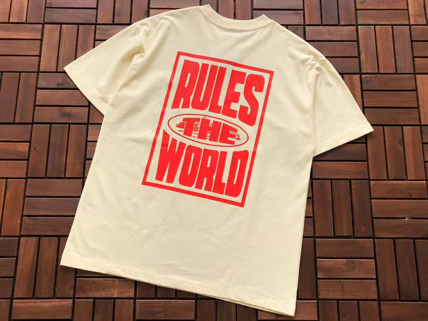 CORTEIZ X SUPREME RULES THE WORLD T-SHIRR