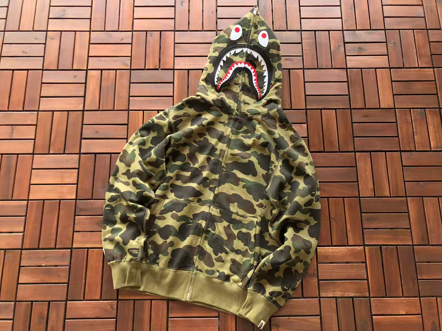 BAPE SHARK CAMOUFLAGE HOODIE