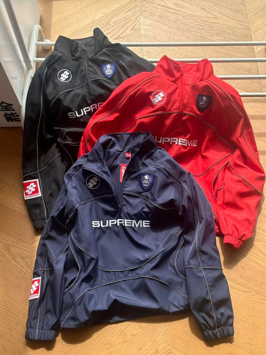 SUPREME  REFLECTIVE TRACK JACKET