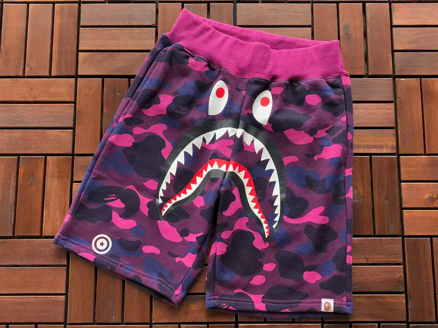 BAPE SHARK CAMOUFLAGE SHORTS