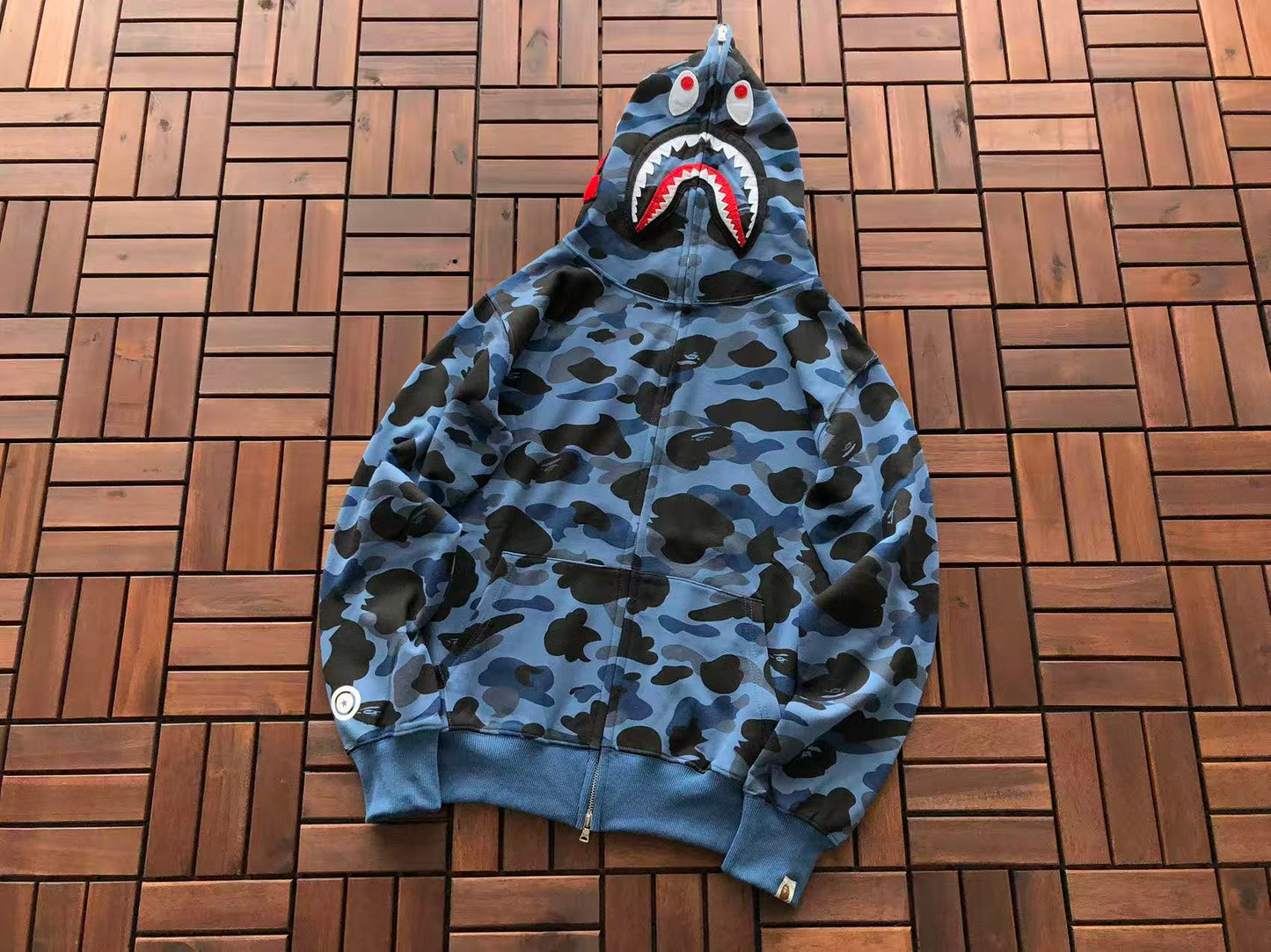 BAPE SHARK CAMOUFLAGE HOODIE