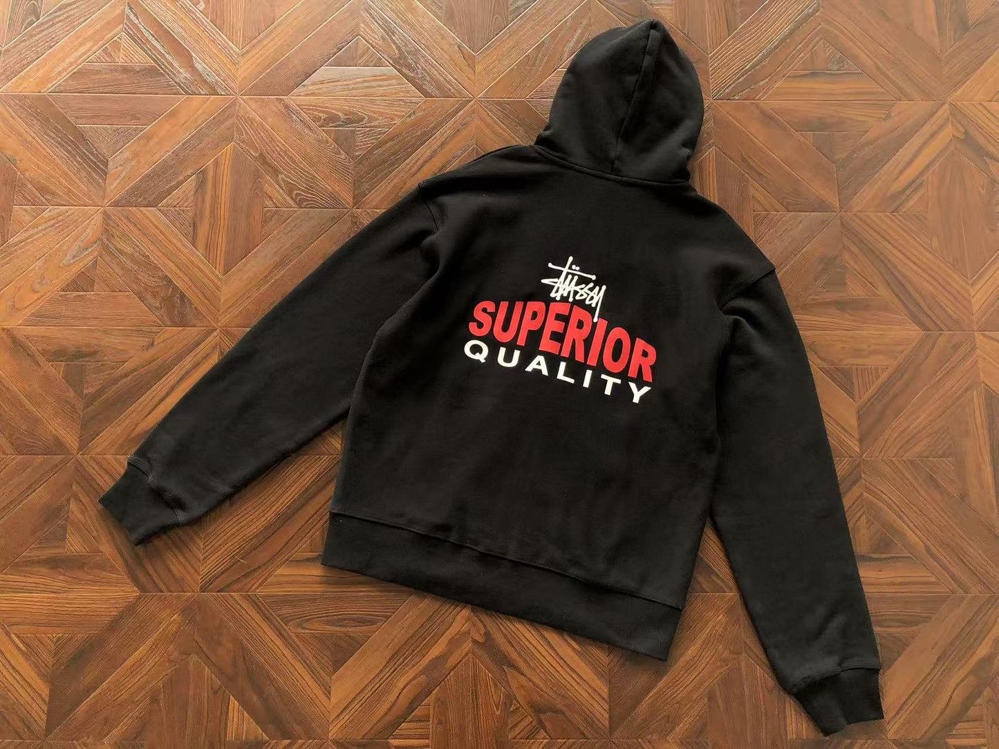 STUSSY SUPERIOR QUALITY ZIPPED HOODIE