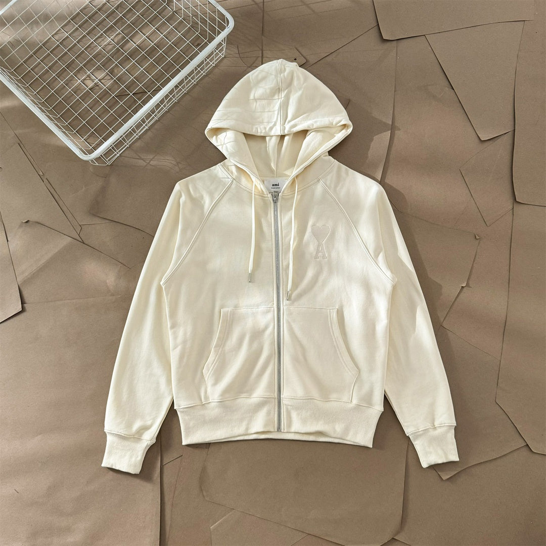 AMI ZIPPED HOODIE