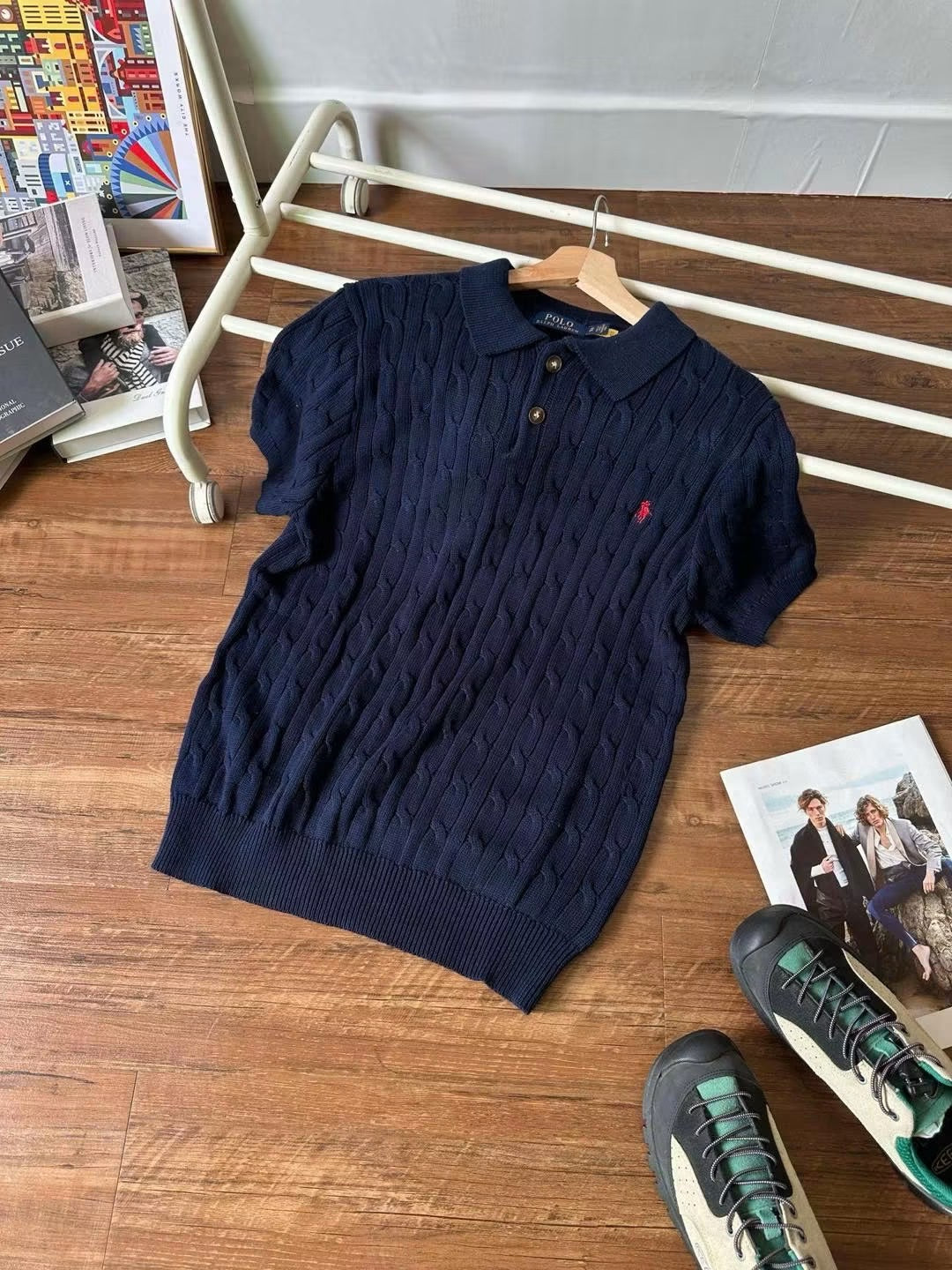 RALPH LAUREN KNITTED POLO SHIRT