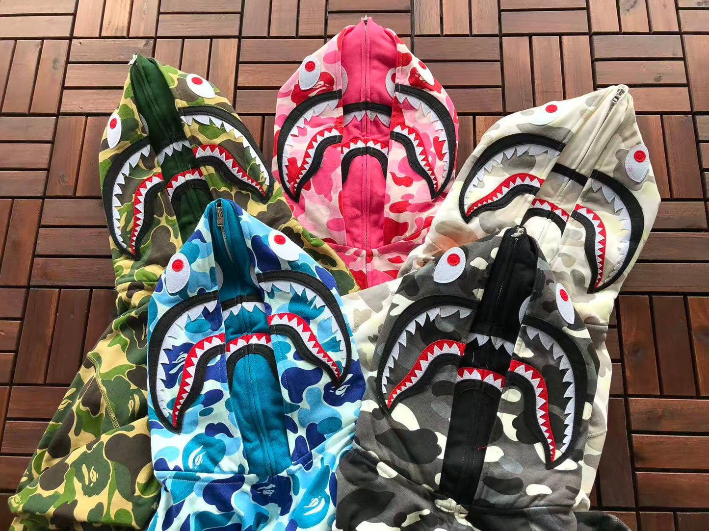 BAPE SHARK CAMOUFLAGE HOODIE