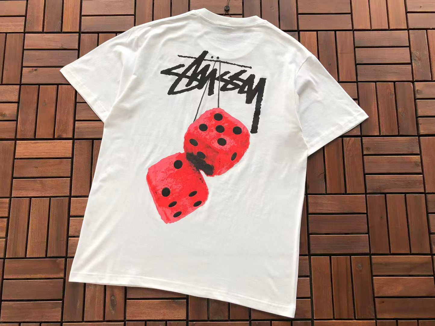 STUSSY FUZZY DICE T-SHIRT