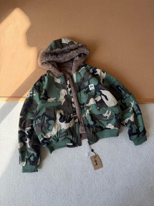 STUSSY WINTER FAUX FLEECE JACKET