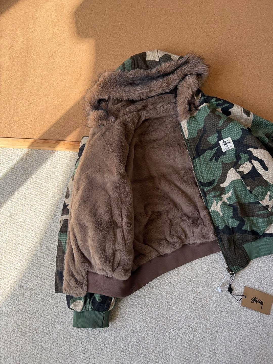 STUSSY WINTER FAUX FLEECE JACKET