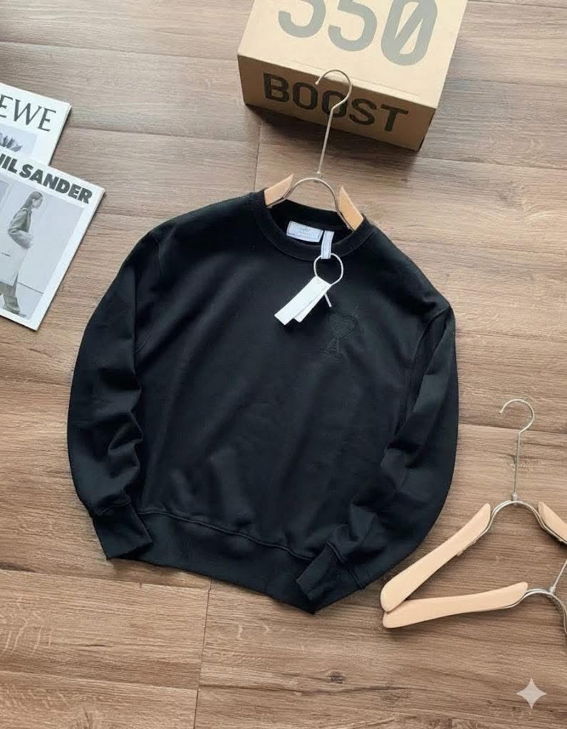 AMI EMBROIDERED HEART SWEATSHIRT