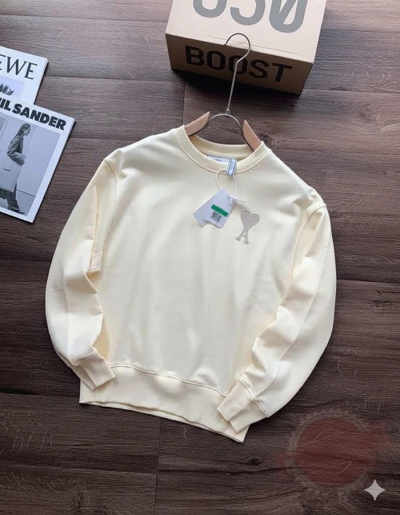 AMI EMBROIDERED HEART SWEATSHIRT